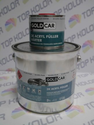 GoldCar Podkład Acryl Fuller wypełniający 2K 2,5l + utw 0,5L szary