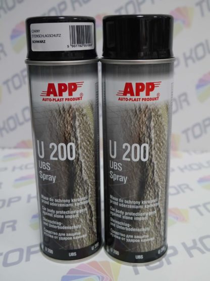 APP U200 Preparat do ochrony karoserii Baranek spray 500ml czarny