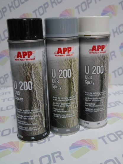 APP U200 Preparat do ochrony karoserii Baranek spray 500ml czarny