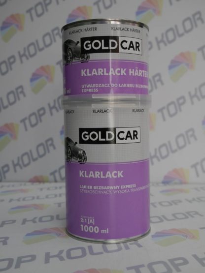 GoldCar Lakier bezbarwny Express 1L + 0,5L utw