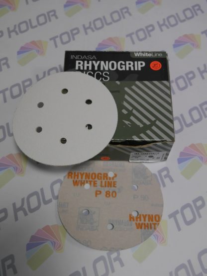 Indasa krążki ścierne rzep białe średnica 150mm p80