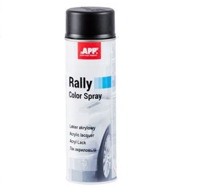 APP Rally Lakier akrylowy czarny mat 600ml