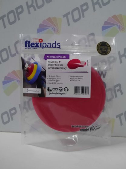 FlexiPads Gąbka polerska rzep czerwona 150/20 44745 miękka soft