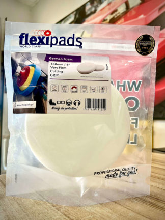 FlexiPads Gąbka polerska rzep biała 150/25 44725 twarda