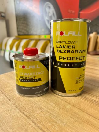 Polfill Perfect Lakier bezbarwny HS 0,5L + 0,25L utw